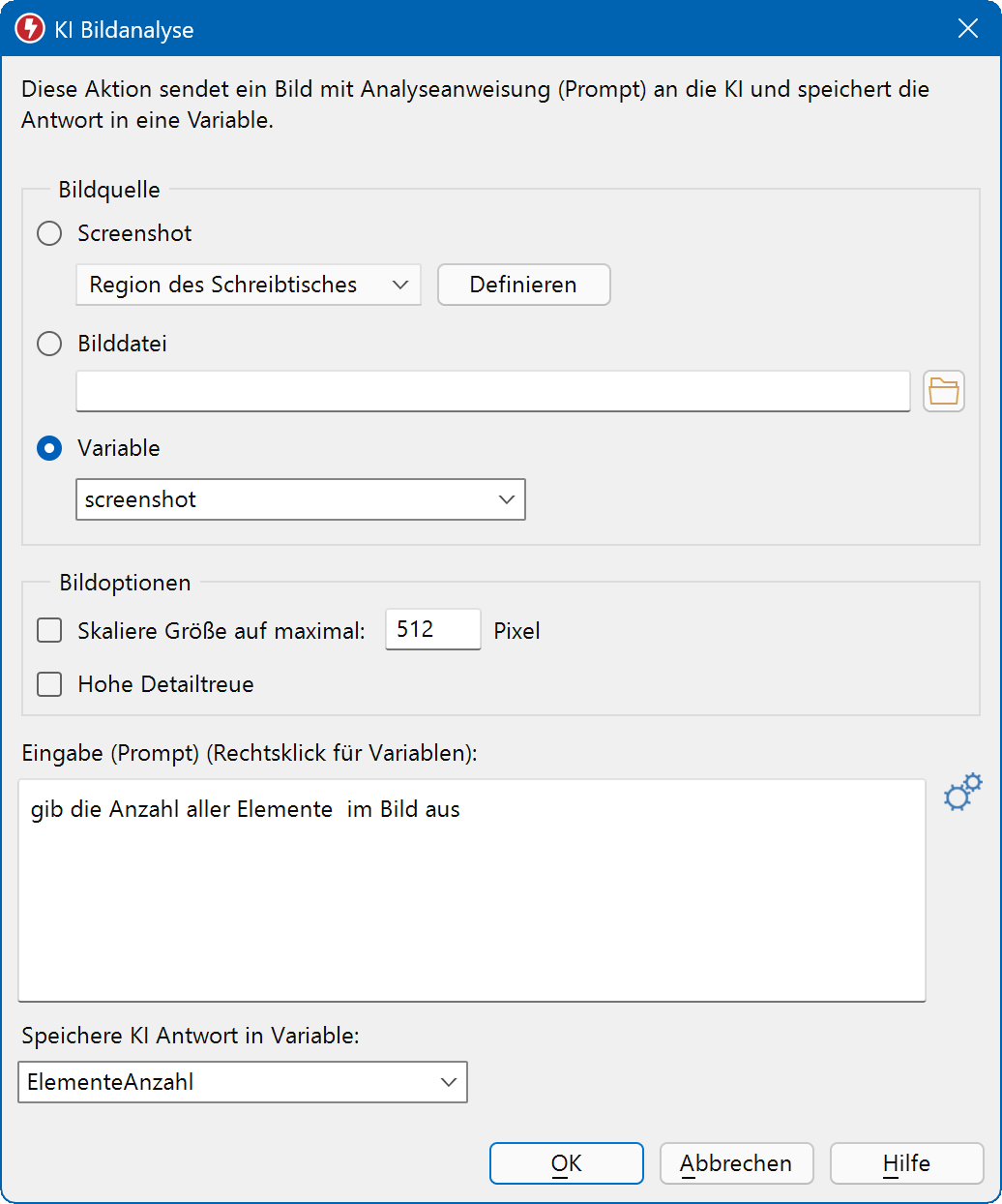 Bilder können von der KI analysiert werden.